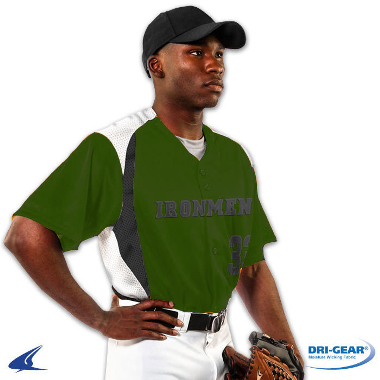 Champro Bull Pen Full-Button Baseball Jersey