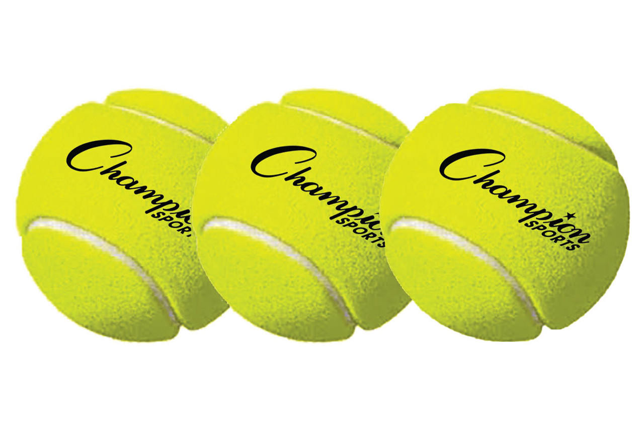 Champion Sports Tennis Balls (3 Pack), (Model: TB3)