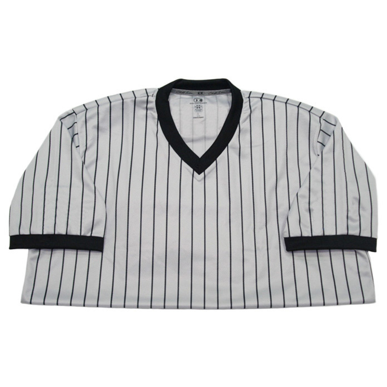 Officials' microfiber poly basketball officials jersey with v-neck