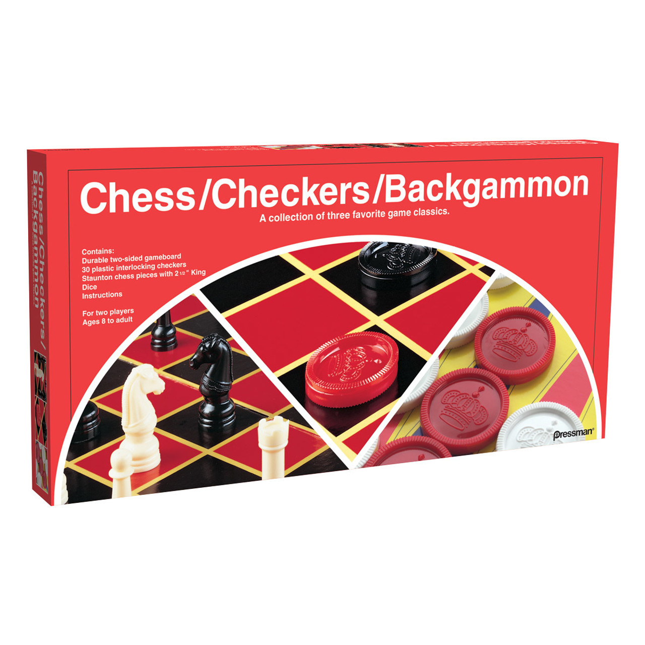 Pressman Chess/Checkers/Backgammon Set