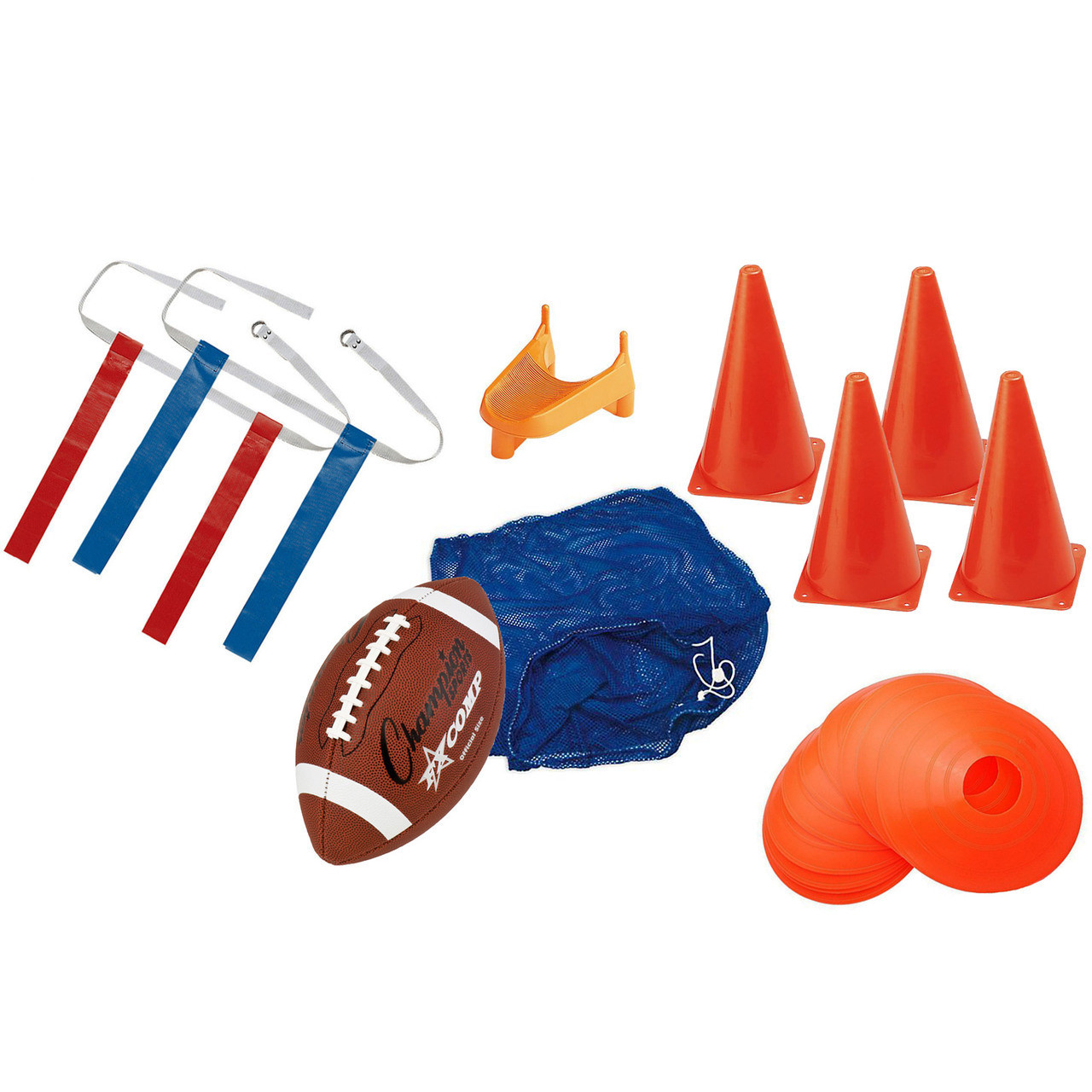 Champro Football Flag and Cone Set Assorted 