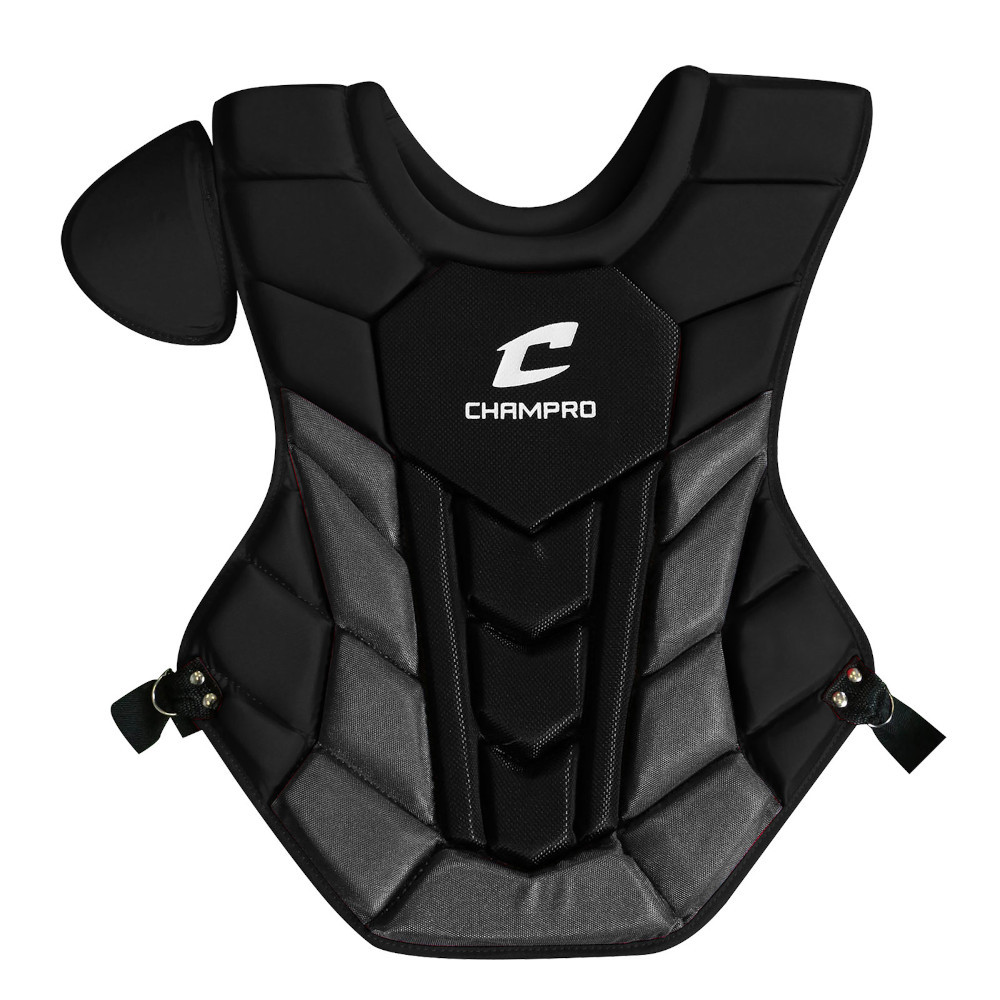 CHAMPRO Optimus Pro Plus - Protezione Pettorale Baseball Commotio Cordis Rossa 39.4cm - Foto 1