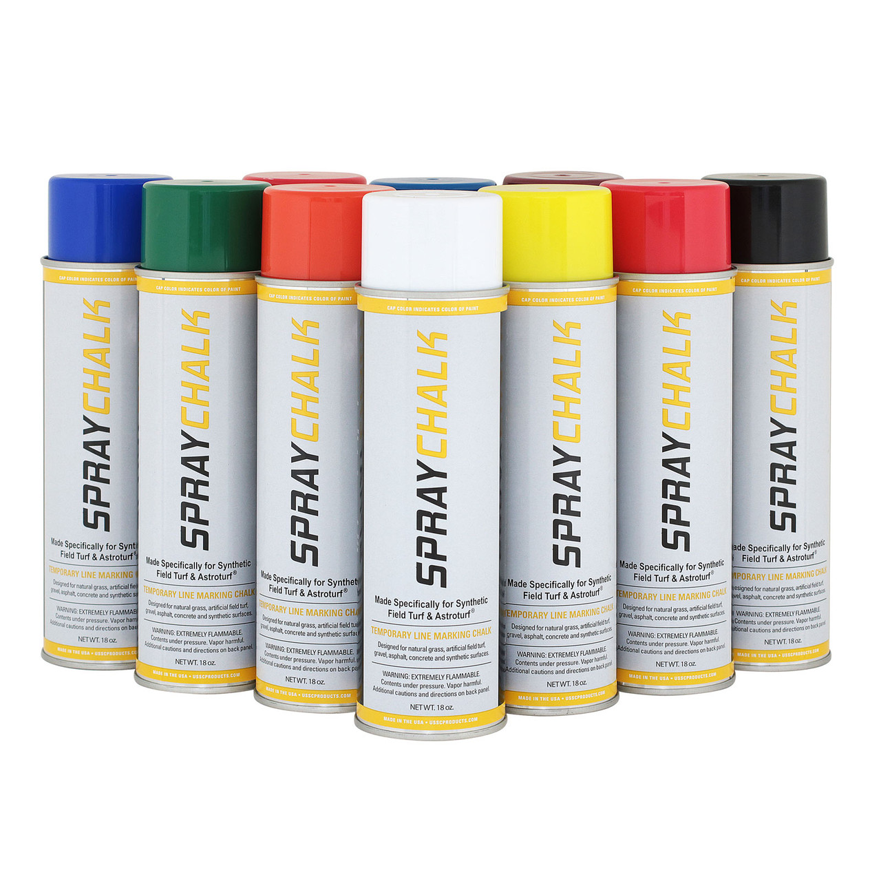 Spray Chalk Field Marking Paint - Case - Athletic Stuff