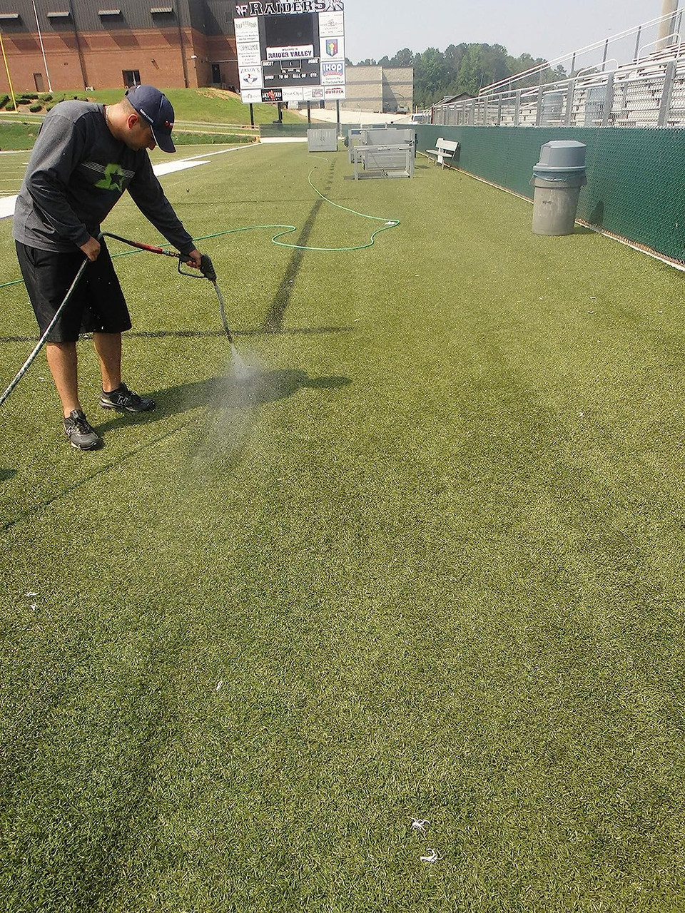 Line Paint logo remover artificial grass synthetic turf athletic field