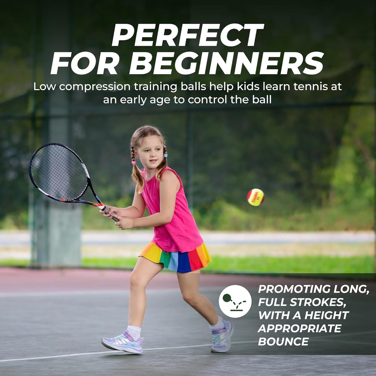 Tourna Red Stage 3 Low Compression Tennis Balls - 18 Ball Set
