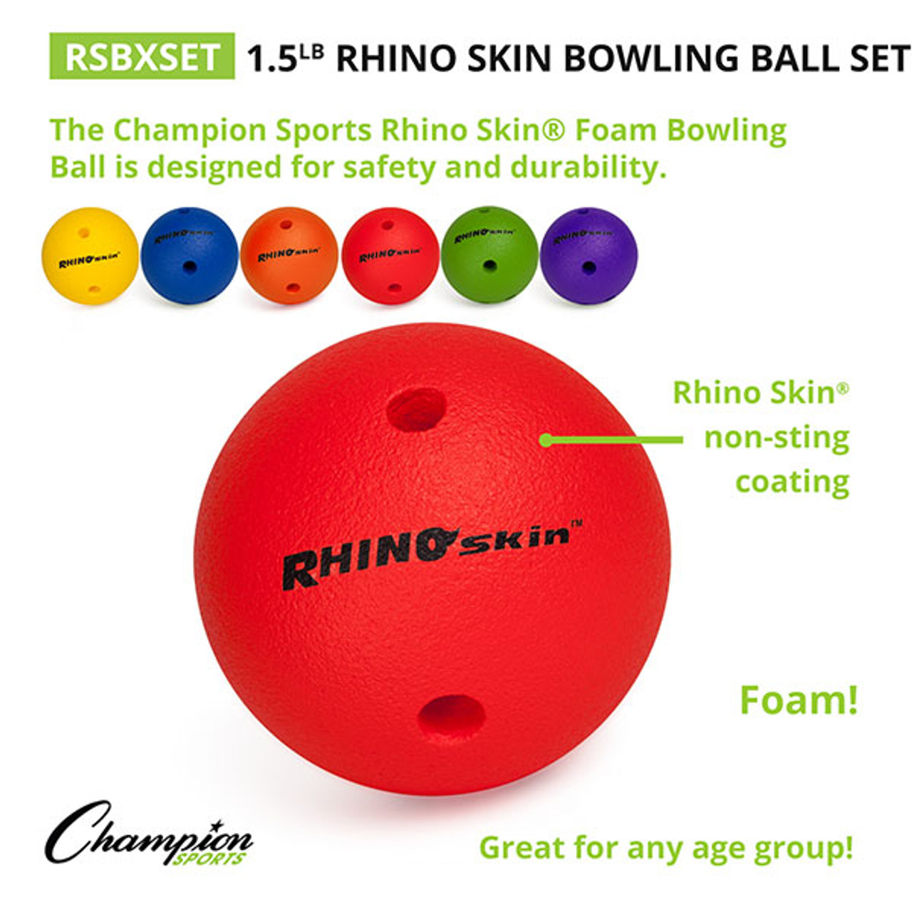 Rhino Skin Bowling Ball Set