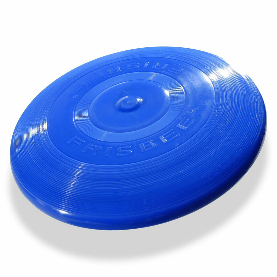 Frisbee disque volant en caoutchouc et plastique rouge corail 28,5cm Frisbee disque volant en caoutchouc et plastique rouge corail 28,5cm