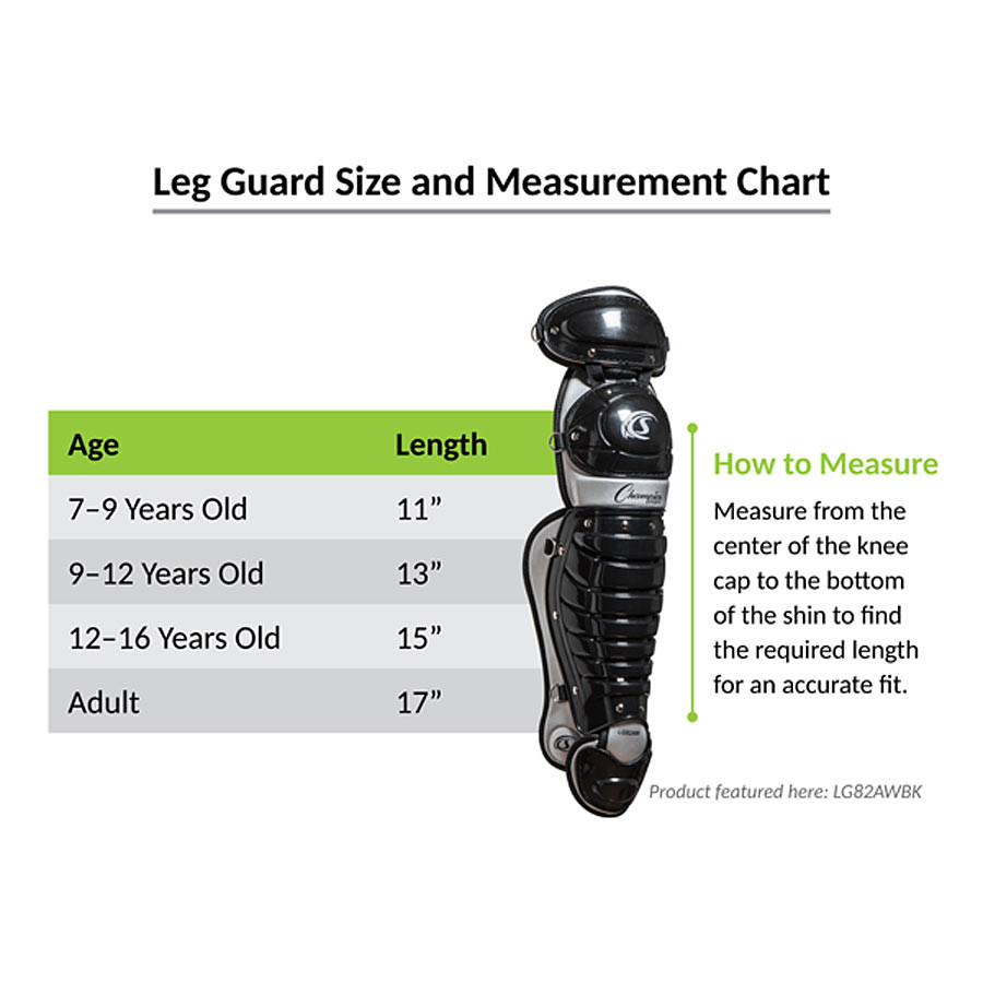 Champion Sports Double Knee Catchers Leg Guards