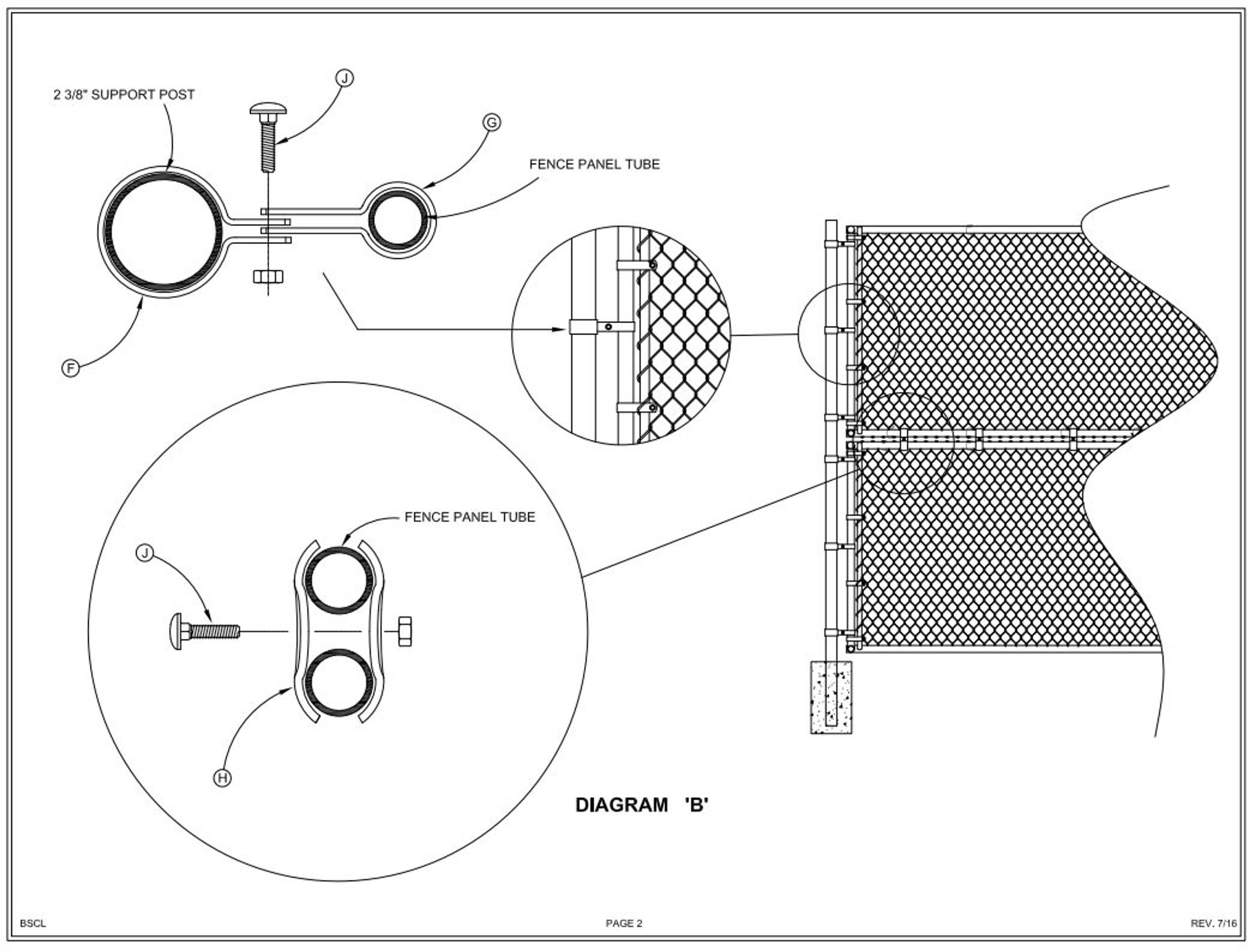 Chain Link Baseball Backstops