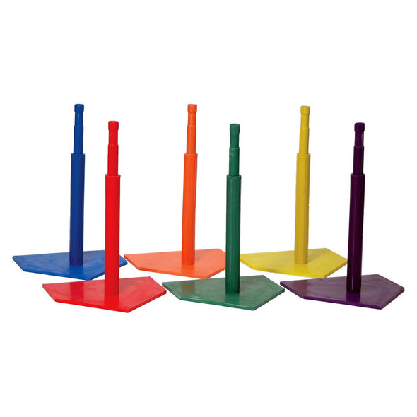 Champion Sports Deluxe Six Color Batting Tee Set