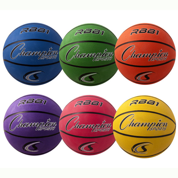 Champion Sports Rubber Basketball Set RBB1