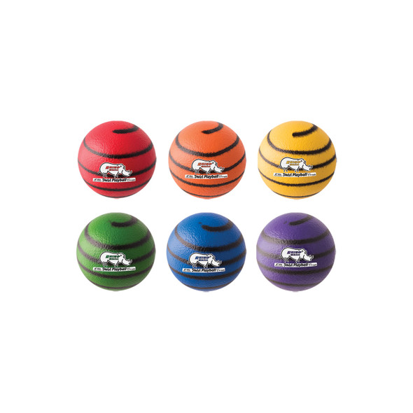 Champion Sports Rhino Skin Swirl Rainbow Dodgeball Set
