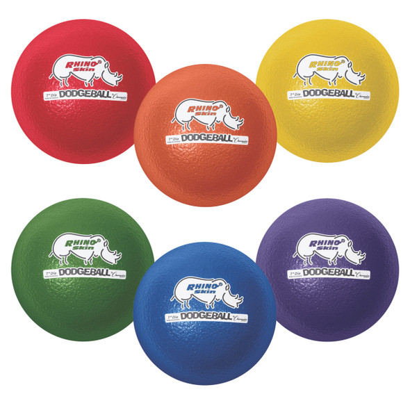 Champion Sports Rhino Skin 7" Dodgeball Set