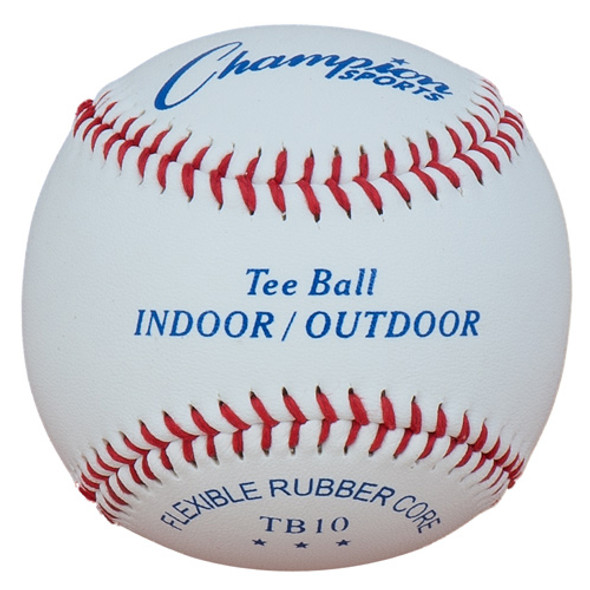 Champion Sports Indoor / Outdoor Tee Ball Baseballs (TB10)