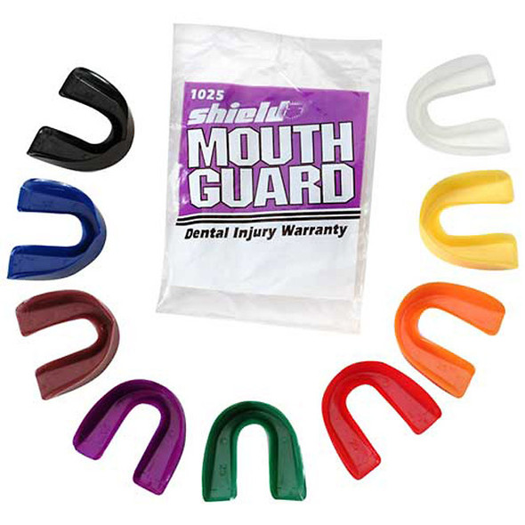 VARIOUS COLORS PACK OF 50 CHAMPRO ECONOMY MOUTH GUARD ADULT AND YOUTH 