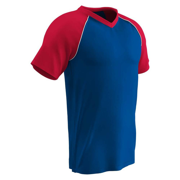 NEW - Champro Mesh Button Up Jersey, Red, Adult XL