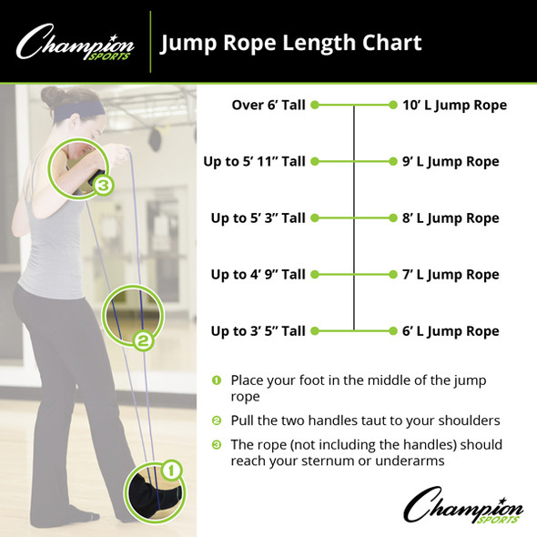 Champion Sports Leather Jump Rope