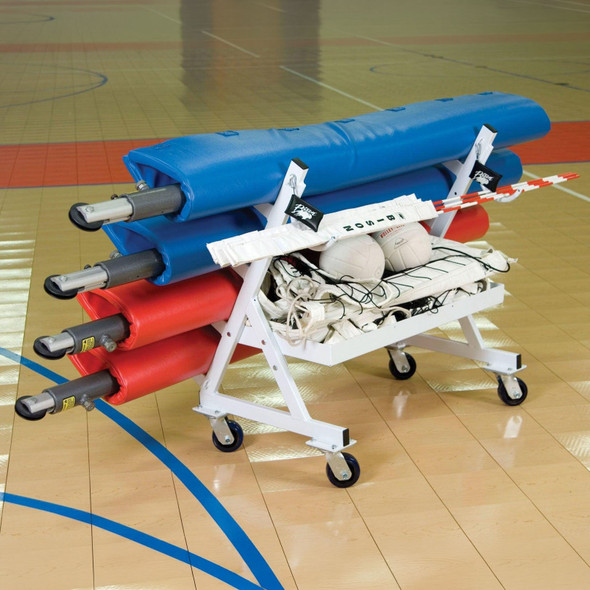 Bison Volleyball Four Post Transport Cart