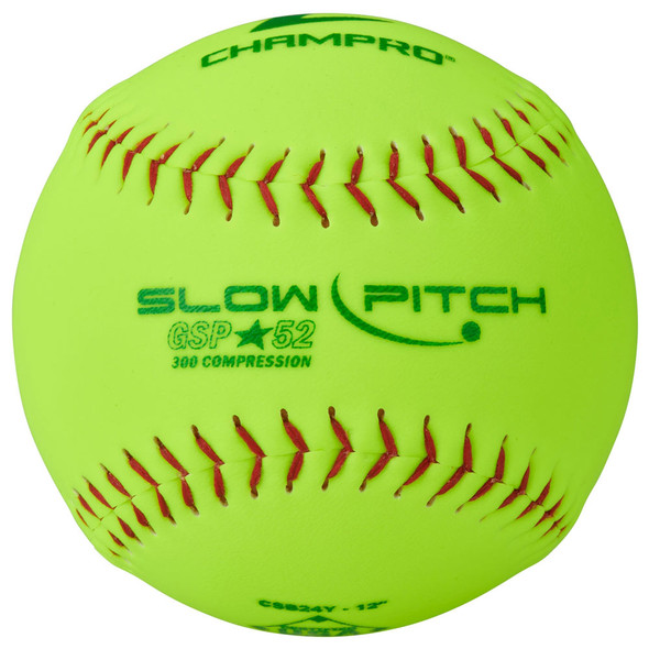 Champro Sports ASA/USA 12" Slowpitch Softballs (CSB24Y)