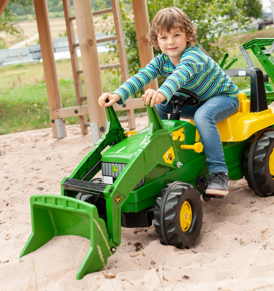 Kettler John Deere Pedal Loader With Backhoe Ridable Toy