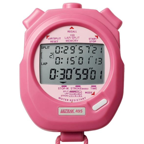 Ultrak 495 Stopwatch - Pink