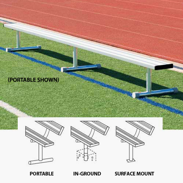 MacGregor Aluminum Player Benches Without Backs