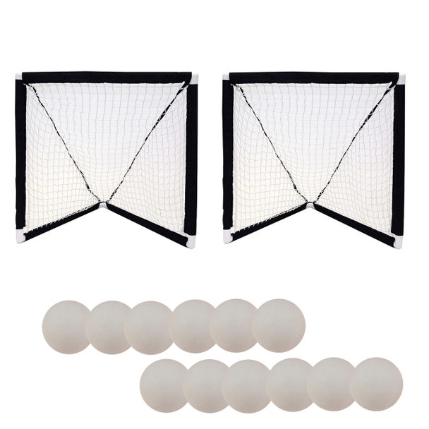 Champion Sports Mini Lacrosse Goals and Foam Ball Set