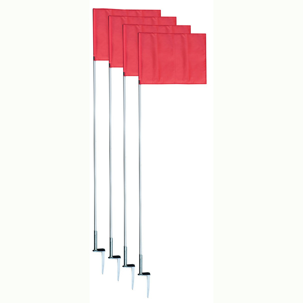 Slim Line Soccer Corner Flag Set