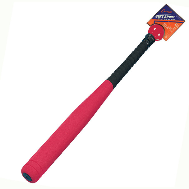 Champion Sports Foam Covered Bat & Ball 29"