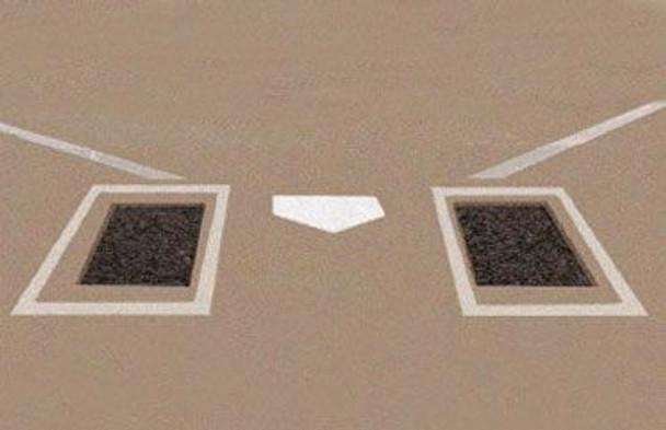 Advanced Sports Supply MarkSmart™ Recycled Rubber Batter's Box Foundation Mat Set