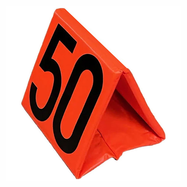 Trigon Weighted Foldable Football Sideline Markers Set