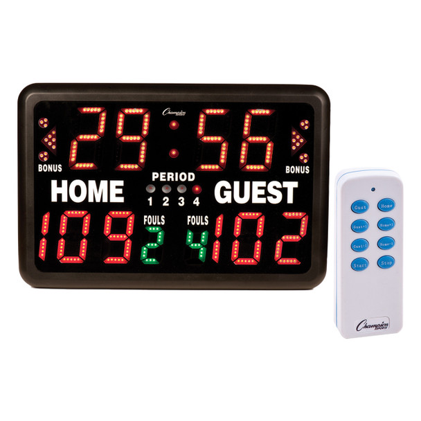 Champion Sports Multi-Sport Tabletop Scoreboard with remote control