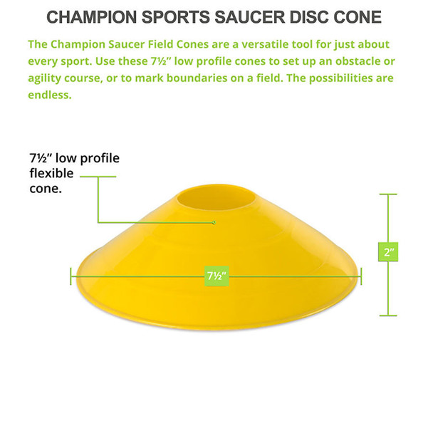 Champion Sports Saucer Disc Cones Champion Sports Saucer Disc Cones