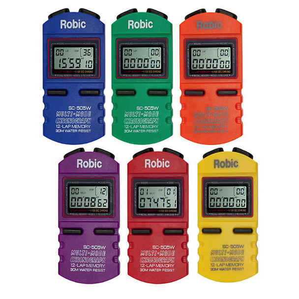 Robic SC-505W Rainbow Stopwatch Set