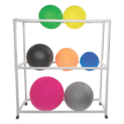 Pe Ball Rack Champion Sports Large Ball Storage Rack