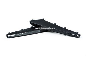 JBSPEED Matte Black Side Trims Replacement for BMW E9x M3 with M3 decals