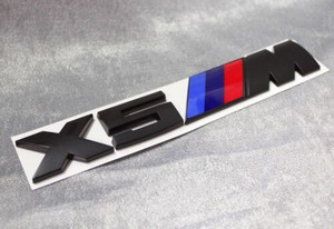 "X5 M//" Trunk Emblem - Matte Black