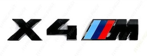 BMW "X4 M//" Trunk Emblem - Matte Black BMW "X4 M//" Trunk Emblem - Matte Black