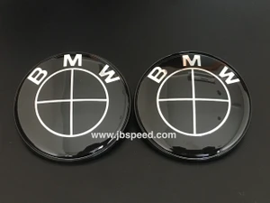 Gloss Black Emblem Replacement with Painted Black Ring For G60/G60 i5 (Hood + Trunk Set)