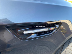 JBSPEED Gloss Black Fender Side Vents Replacement with M5 Decals for BMW F10 M5