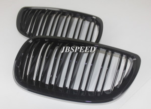 JBSPEED Dual Slat Gloss Black Grills Replacement for BMW E92/E93 Pre Facelift (Pre Lci)