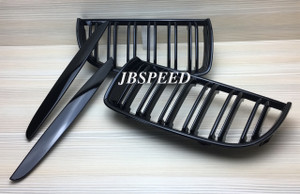 JBSPEED Dual Slat Gloss Black Grills Replacement for BMW E90 Pre Facelift (Pre Lci)