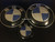 Blue Carbon Fiber Emblem Replacement with Silver Ring For G80 M3 (Hood + Trunk Set)