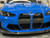 Blue Real Carbon Fiber Emblem Replacement with Painted Black Ring For G80 M3 (Hood + Trunk Set)