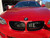Black Real Carbon Fiber Emblem Replacement with Painted Black Ring For E90/E91/E90 M3 (Hood + Trunk Set)