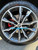 Black Real Carbon Fiber Wheel Center Cap Replacement with Silver Ring Set (68mm)