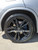 Black Real Carbon Fiber Wheel Center Cap Replacement with Silver Ring Set (68mm)