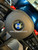 Blue Real Carbon Fiber Steering Wheel Emblem