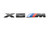 "X6 M//" Trunk Emblem - Matte Black
