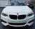 Black & White Emblem Replacement with Silver Ring For E93/E93 M3 (Hood + Trunk Set)